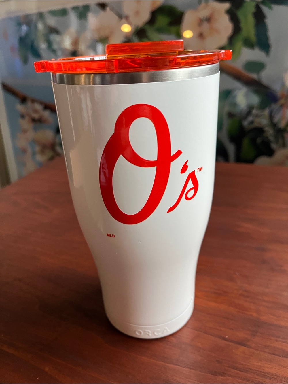 Baltimore Orioles Orca Chaser 27oz Insulated Stainless Tumbler with Orange Lid